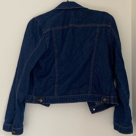Next Jeans Cropped Denim Jacket in Size Large - Picture 2 of 7